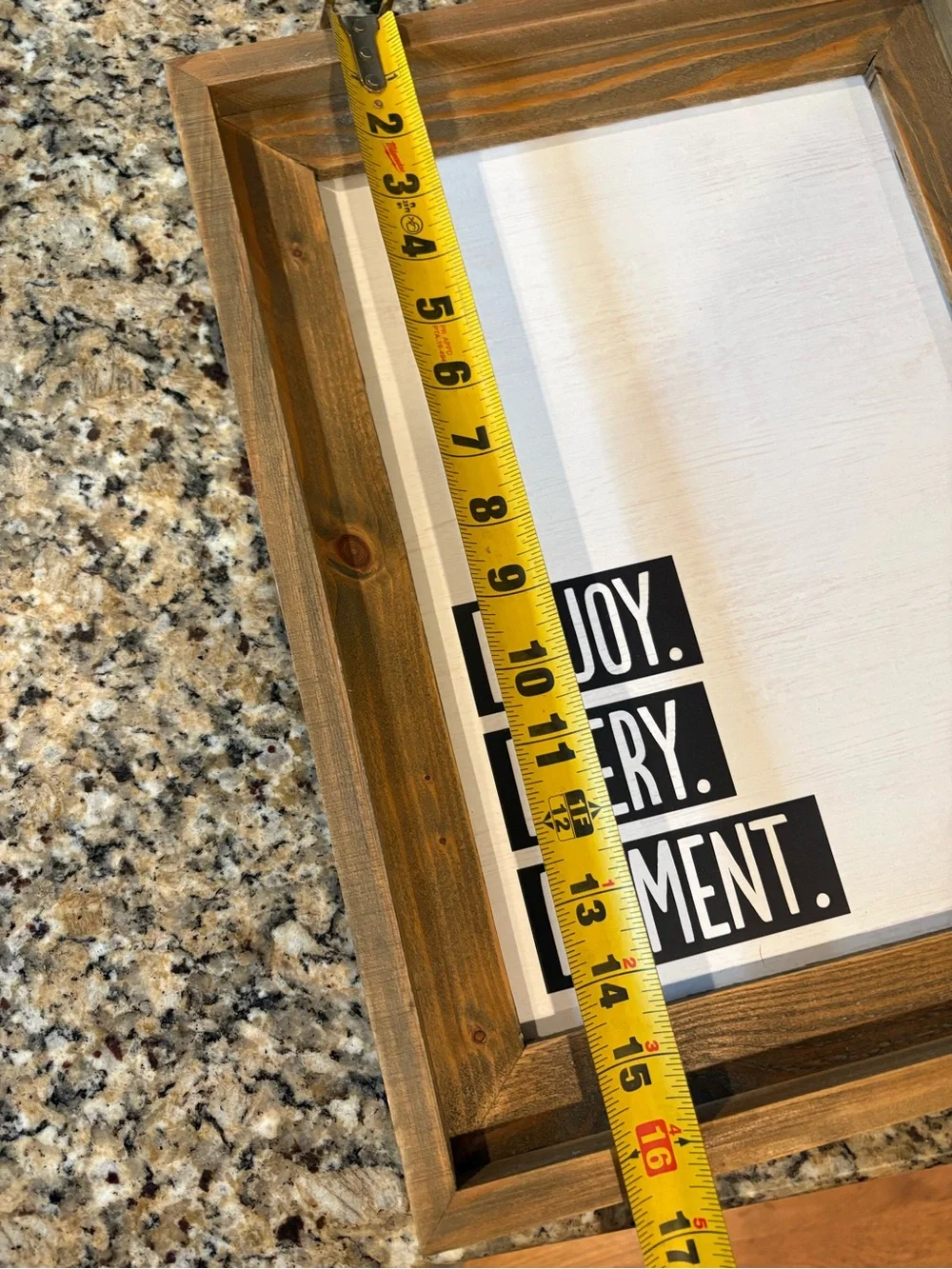 ▪️ENJOY. EVERY. MOMENT. Wood Framed Wall Sign -
